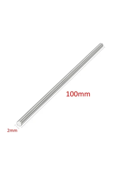 Devremarkt 2mm X 100mm Metal Mil Çelik Çubuk Aks Oyuncak Rc Araba Robot ürün görseli 1