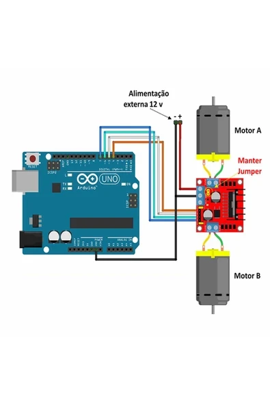 Devremarkt L298N Dual Motor Sürücü Modül - Resim 4