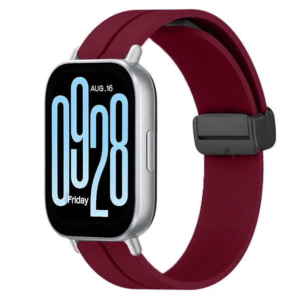 Redmi Watch 5 Active Redmi 5 Lite Uyumlu Kordon Kordon Manyetik Tokalı Yumuşak Soft Silikon Kordon  Mürdüm ürün görseli 1