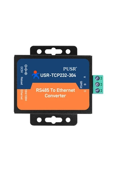 Devremarkt USR-TCP232-304 Rs485 to Ethernet Çevirici Modül Metal Kutu Endüstriyel Tip Seri Port Sinyal Çevirici ürün görseli 1