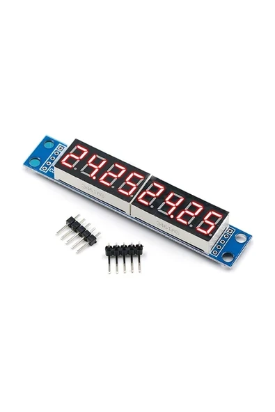 Devremarkt Max7219 8 Bit Hane Kırmızı 7 Segment Ekran 0.36 Inch Saat Seri Haberleşme Dijital Gösterge Display ürün görseli 1