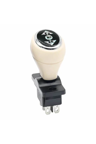 Devremarkt Joystick Kcd4 Anahtar Push Beyaz İleri Geri Vites Kolu 16A 250V Akülü Çocuk Arabası Elektrikli Araç ürün görseli 1