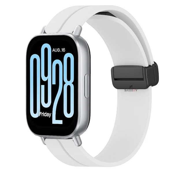 Redmi Watch 5 Active Redmi 5 Lite Uyumlu Kordon Kordon Manyetik Tokalı Yumuşak Soft Silikon Kordon  Beyaz ürün görseli 1
