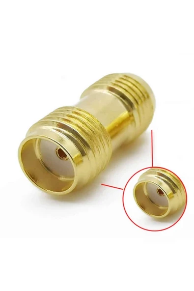 Devremarkt Sma Dişi To Sma Dişi Adaptör Soket Altın Kaplama Soket 0-6ghz Rf Wi-fi Anten Fpv Lorarouter Modem ürün görseli 1