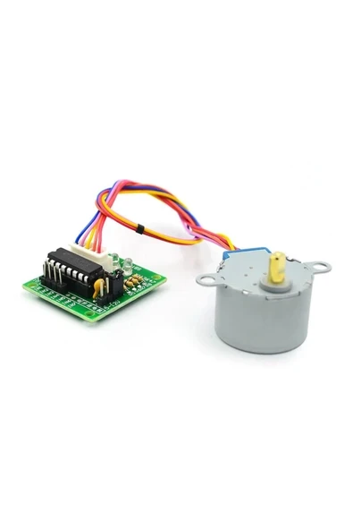 Devremarkt 12v 28byj48 Step Motor + Uln2003a Sürücü Kartı - Resim 3
