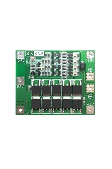 Devremarkt 4s 40a Lityum Batarya Bms Koruma Kartı Standart Versiyon Pil Li-ion 18650 16.8v ürün görseli 1