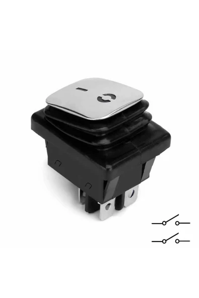 Devremarkt 30a 250v On-off Anahtar Yüksek Akım Kcd4 4 Pin Buton Ip67 Su Geçirmez Led Işıklı Rocker Switch ürün görseli 1