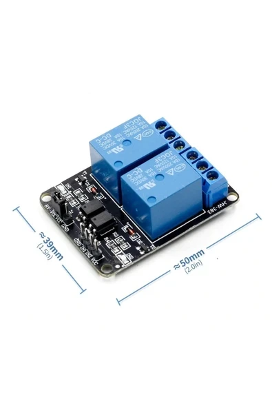 Devremarkt 2 Kanal 12v Röle Modül -- Ac 250v 10a -- Optokuplör Izolasyon ürün görseli 1