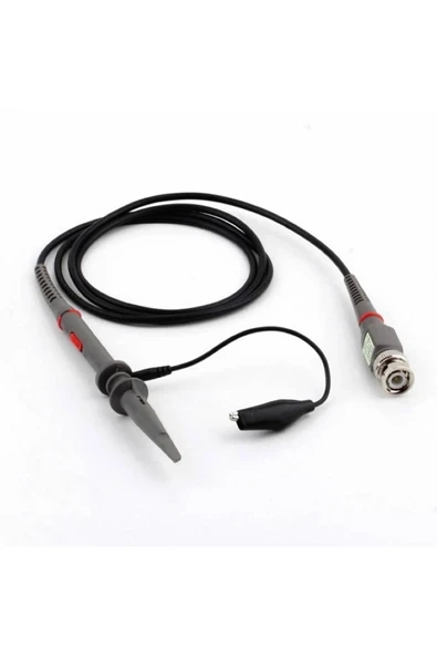 Devremarkt P6100 Osiloskop Probu 100mhz X1 X10 Kazanç Anahtarlı Dc 300 / 600v Catıı Bnc 1 Metre Kablo Skop ürün görseli 1
