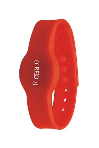 Devremarkt 13.56Mhz Rfid Manyetik Bileklik Kırmızı  Su Geçirmez Silikon Proximity Göstergeç 13.56 Mhz ürün görseli 1