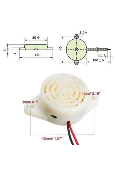 Devremarkt Sfm-27 90db Buzzer Alarm - Resim 2