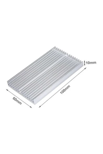 Devremarkt 6cm X 10cm X 1cm Alüminyum Metal Soğutucu Blok Radyatör Amfi Led Entegre Transistor Vga Ram Memory ürün görseli 1