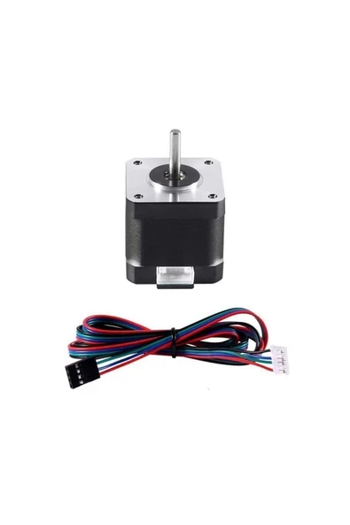 Devremarkt Nema 17 Step Motor 1.5a 0.4nm D Mil 2 Faz 1.5a 1.8 Derece 200 Adım 3d Yazıcı Printer ürün görseli 1