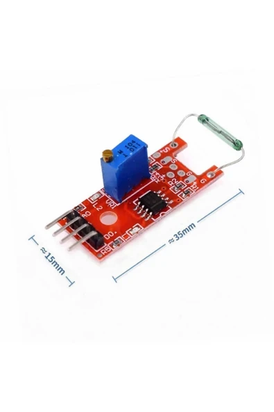 Devremarkt Reed Sensör Modülü Ky-025 Mıknatıs Manyetik Algılayıcı Sensör ürün görseli 1