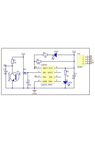 Devremarkt Alev Ateş Algılama Sensörü Flame Ir Infrared Kızılötesi Alarm - Resim 4
