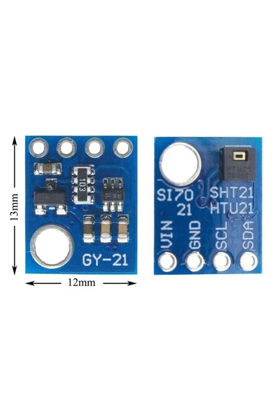 Devremarkt Htu21 5v Sıcaklık Ve Nem Sensör Modülü Iıc I2c Yüksek Hassasiyet Iıc Dijital Nem Sensörü Klima ürün görseli 1