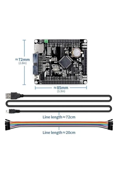 Devremarkt Stm32f407vet6 Devebox Geliştirme Kartı Nrf24l01 Microsd Miniusb 168 Mhz Cpu Arm Cortex-m4 Dsp Fpu ürün görseli 1