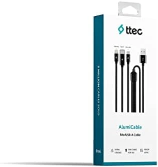 ttec AlumiCable Trio Şarj Kablosu 1mt. Type-C, Lightning, Micro USB - Resim 3