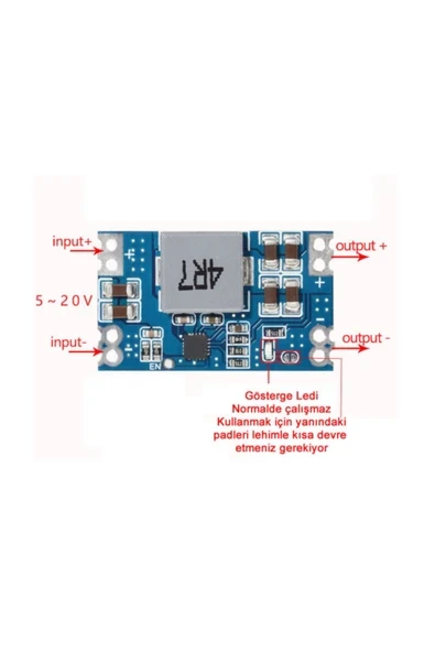 Devremarkt Mini560 12v 4a Voltaj Düşürücü Modül Güç Kaynağı 18v Step Down - Resim 2