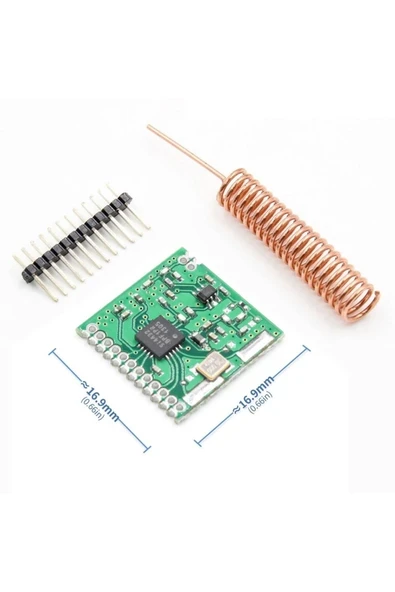 Devremarkt Sı4432 433mhz Rf Kablosuz Haberleşme Modülü Transceiver 1000 Metre 20dbm 240–930 Mhz 3.6 V ürün görseli 1