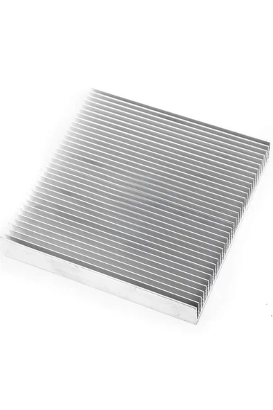 Devremarkt 10cm x 10cm x 1.8cm Alüminyum Metal Soğutucu Blok  Radyatör Amfi Led Entegre Transistor Vga Ram ürün görseli 1