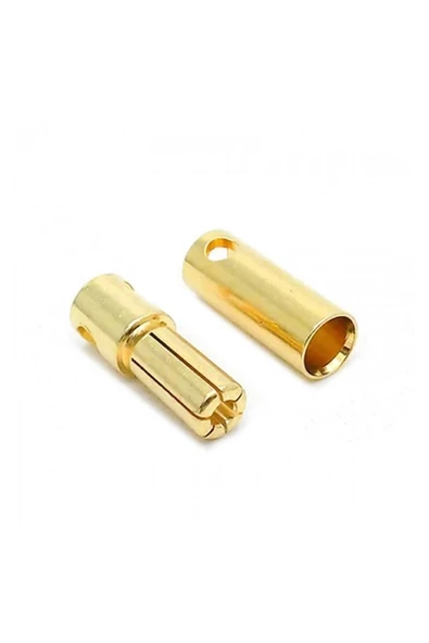 Devremarkt 5mm Altın Kaplama Banana Dişi Erkek Soket  60A Pil Batarya Lion Bullet Plug Kablo Konnektör Esc ürün görseli 1