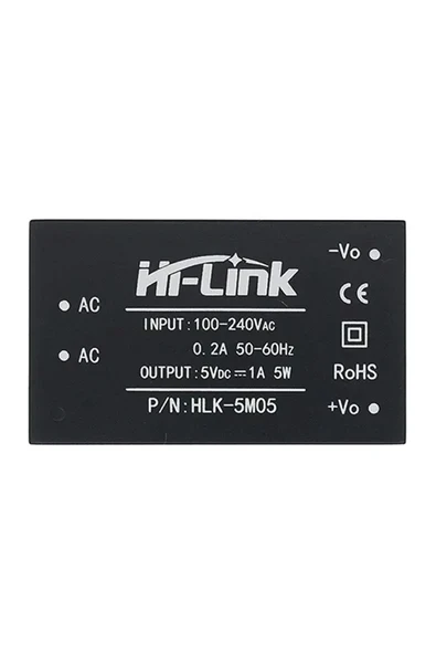 Devremarkt HLK-5M05 5V 1A 5W AC DC 220V to 5V Voltaj Düşürücü Modül İzole Elektronik Devre Güç Kaynağı Smps ürün görseli 1