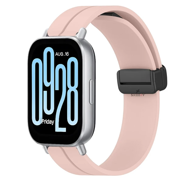 Redmi Watch 5 Active Redmi 5 Lite Uyumlu Kordon Kordon Manyetik Tokalı Yumuşak Soft Silikon Kordon  Pudra ürün görseli 1