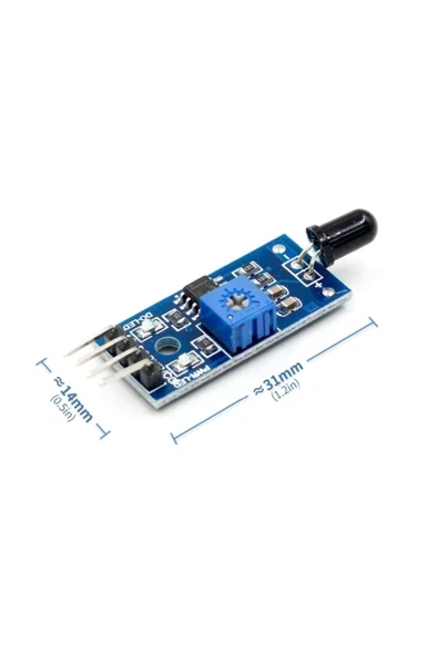 Devremarkt Alev Ateş Algılama Sensörü Flame Ir Infrared Kızılötesi Alarm ürün görseli 1