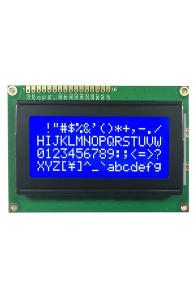 Devremarkt 1604a 4x16 Mavi Karakter Lcd Modül Display Ekran 5v Beyaz Arka Işık 16x4 16 X 4 Standart Sol Üst ürün görseli 1