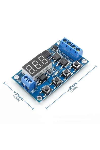 Devremarkt Zamanlayıcı Timer Modül Dual Mosfetli Gecikmeli Başlangıç 0-999sn ürün görseli 1