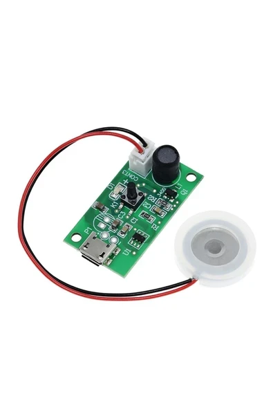 Devremarkt Micro Usb Ultrasonik Nem Üretici Devre Seramik Disk Transducer 5v 2w Soğuk Buhar Sis Duman Atomizer ürün görseli 1