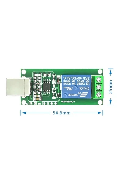 Devremarkt  1 Kanal Usb Röle Kontrol Modülü Bilgisayardan Cihaz Açma Kapama Hid Usb No Nc 220v 10a Uyumlu ürün görseli 1