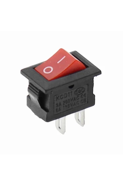 Devremarkt 2 Pin Kırmızı Anahtar Switch Mini Buton KCD1 Plastik Açma Kapama ON / OFF 5A 220V 10A 125V Latch ürün görseli 1
