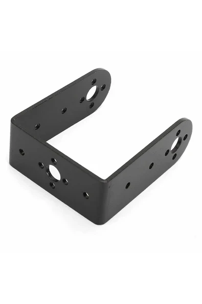 Devremarkt Uzun U Servo Motor Metal Montaj Parçası Braket MG995 MG996R S3003 TD-8120MG Alüminyum Tutucu Robot ürün görseli 1