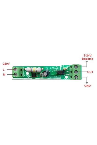 Devremarkt Optokuplör Izolasyonlu Ac 220v Algılayıcı Sensör Modül Led Gösterge 1 Kanal Ttl Mcu Ve Plc Uyumlu ürün görseli 1