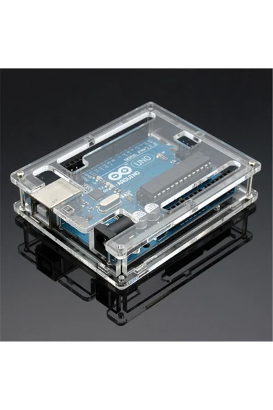 Devremarkt  Arduino Uno R3 Plastik Koruma Kutusu Vidalı Pleksi Kutu ürün görseli 1