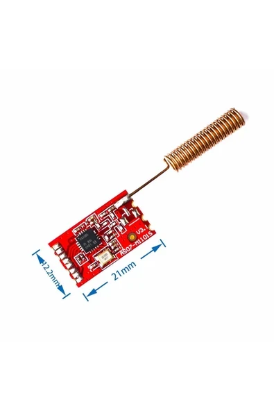 Devremarkt Cc1101 433mhz Kablosuz Haberleşme Modülü Spı 1000 Metre Rf Alıcı Verici Transceiver ürün görseli 1