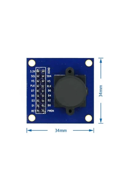 Devremarkt Ov7670 Kamera Modülü Cmos Görüntü Sensörü 640x480 Vga Cıf Otomatik Pozlama Kontrol Görüntü Işleme ürün görseli 1