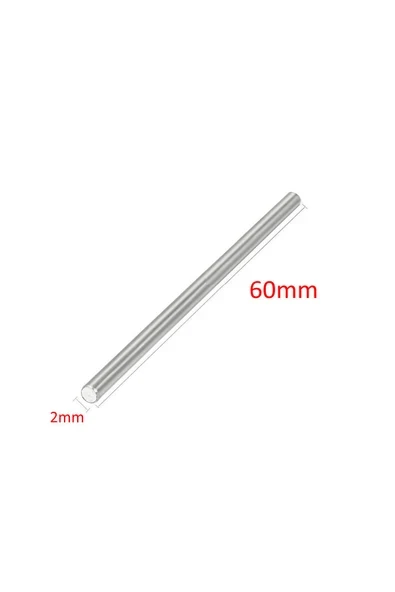 Devremarkt 2mm X 60mm Metal Mil Çelik Çubuk Aks Oyuncak Rc Araba Robot ürün görseli 1