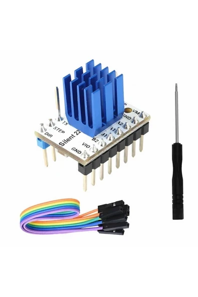 Devremarkt Mks Trinamic Tmc2209 V2.0 Step Motor Sürücü Soğutuculu Makerbase 1/256 Step 1.7a Cnc 3d Yazıcı ürün görseli 1