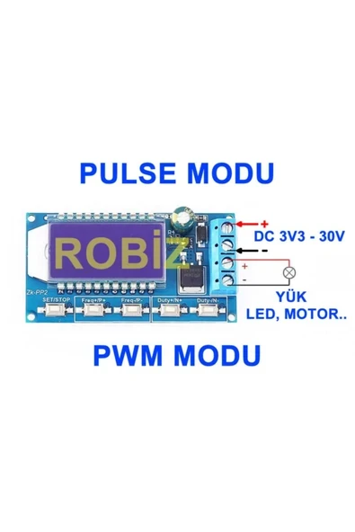 Devremarkt 1hz-150khz Zk-pp2 Pwm Sinyal Jeneratörü Kare Dalga Pwm Duty ürün görseli 1