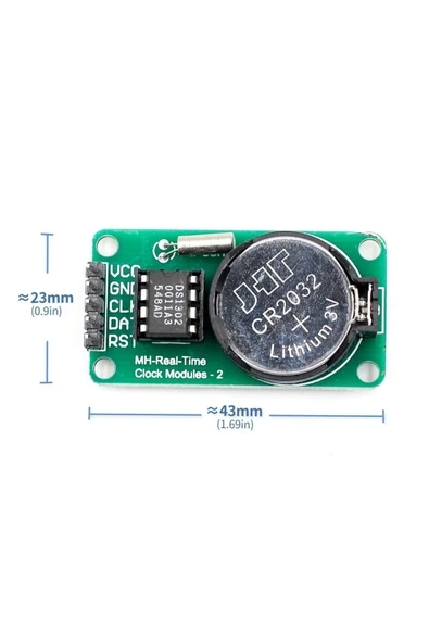 Devremarkt Ds1302 Gerçek Zaman Saat Modülü Rtc Hassas Saniye Dakika Saat Gün Yıl Hesaplayıcı Real Time Modül ürün görseli 1