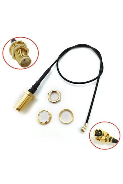 Devremarkt 20cm Sma Ipex Female Rf Kablo Jack Ufl U.fl Ipx Coaxial Cable ürün görseli 1