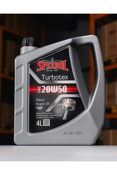 Speedol Turbotex 20w50 Motor Yağı 4 LT ürün görseli 1