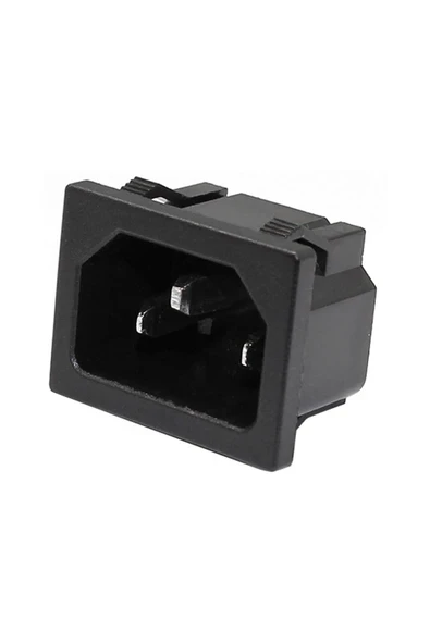 Devremarkt 220v 15a Ac Erkek Power Giriş Soketi C14 3 Pin Panel Montaj Tip Güç Kablo Bağlantı Konnektörü ürün görseli 1