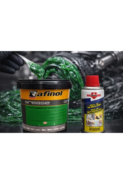 Rafinol Yeşil Kauçuklu Gres 1 KG Ve Çok Amaçlı Sprey 150 ML ürün görseli 1