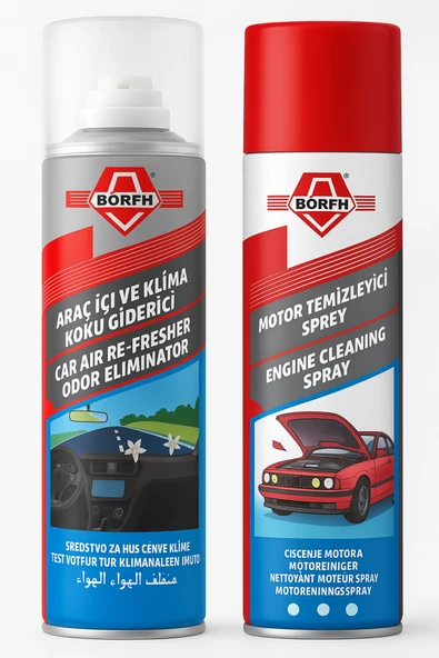 Börfh Hızlı Susuz Motor Temizleme 500 ML Ve Klima Koku Bombası ürün görseli 1