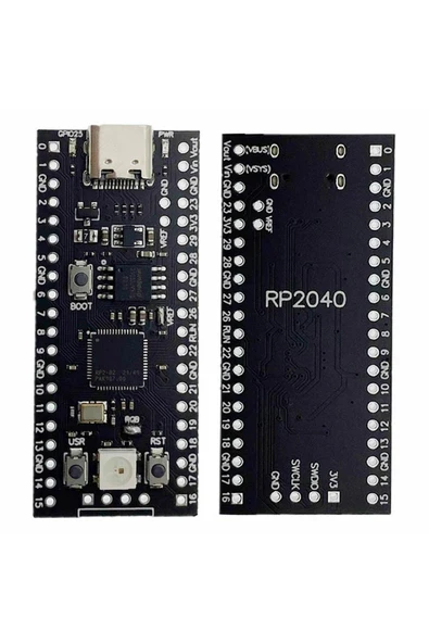 Devremarkt Raspberry Pi Pico Rp2040 16mb Modül Type C Dual Core 264kb Arm Cortex-m0+ Micro Kontrolör - Resim 2