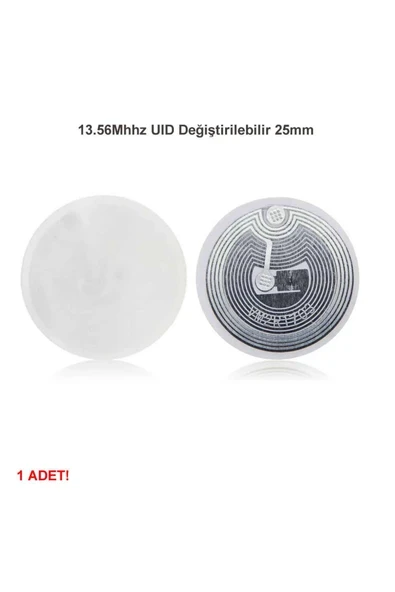 Devremarkt 13.56mhz Uıd Değiştirilebilir 25mm Rfid Etiket Nfc Okunabilir Yazılabilir Göstergeç 13.56 Mhz ürün görseli 1